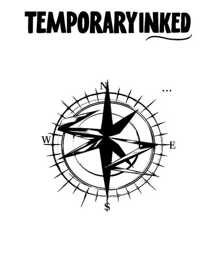 Sharp Compass Tattoo