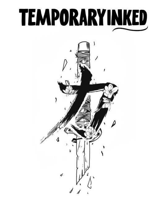 Shattered Katana Tattoo