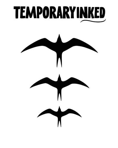 Silhouetted Birds Tattoo