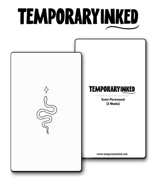 Simple Snake Sparkle Tattoo