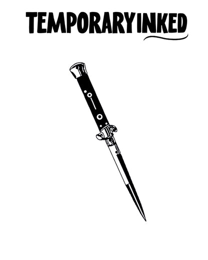 Single Blade Tattoo