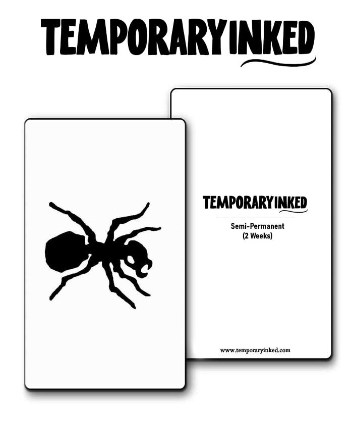 Six-Legged Ink'sect Small Tattoo