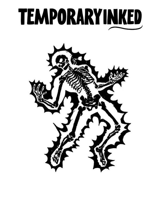 Skeletal Electrocution Tattoo