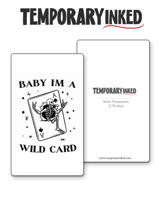 Skeletal Wild Card Tattoo