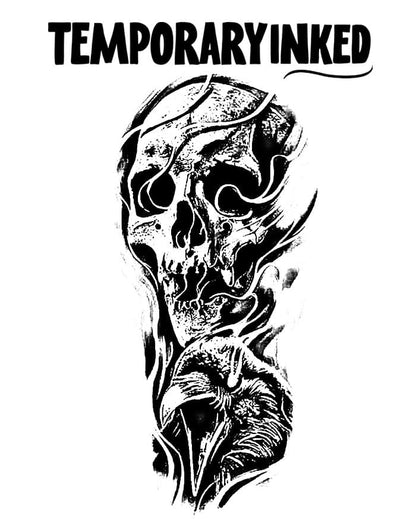 Skull Half Sleeve Tattoo