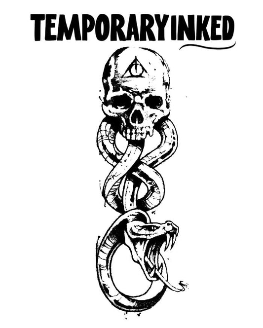 Skull & Snake Tattoo