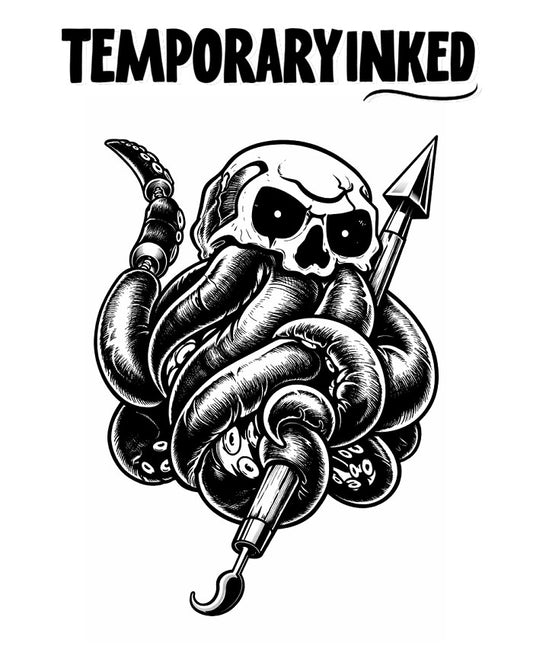 Skull and Tentacles Tattoo