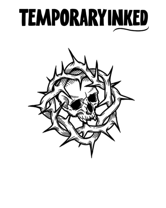 Skull in Thorns Tattoo
