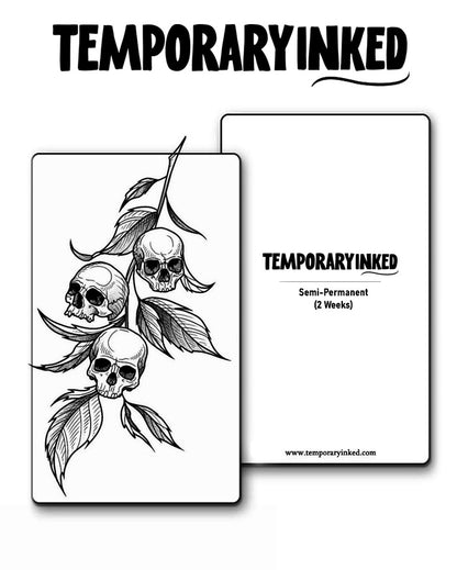 Skulls on a Vine Tattoo