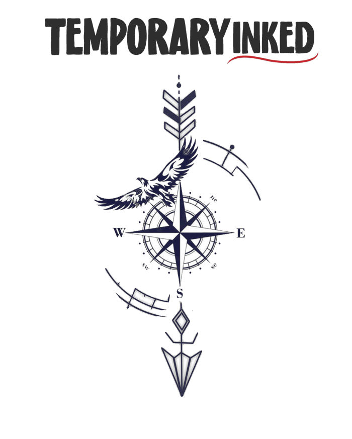 Skyward Compass Tattoo