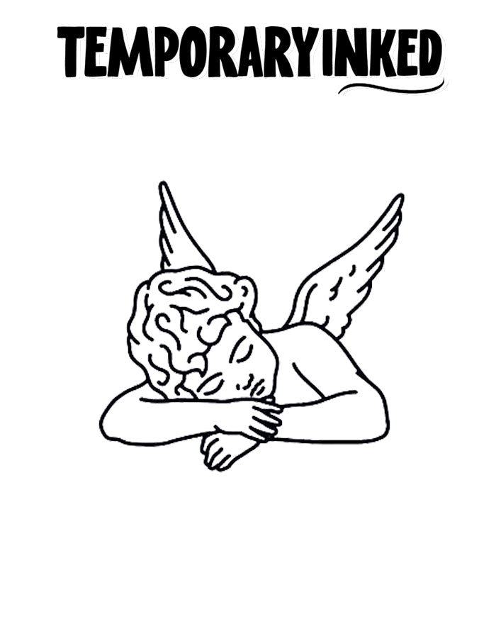 Sleeping Cupid Tattoo
