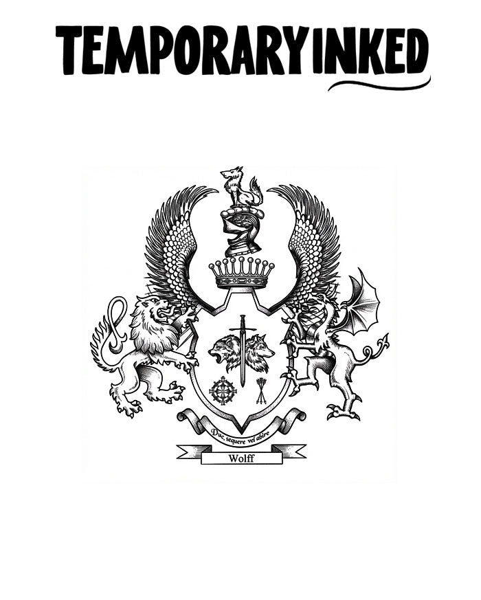 Small Coat Of Arms Tattoo