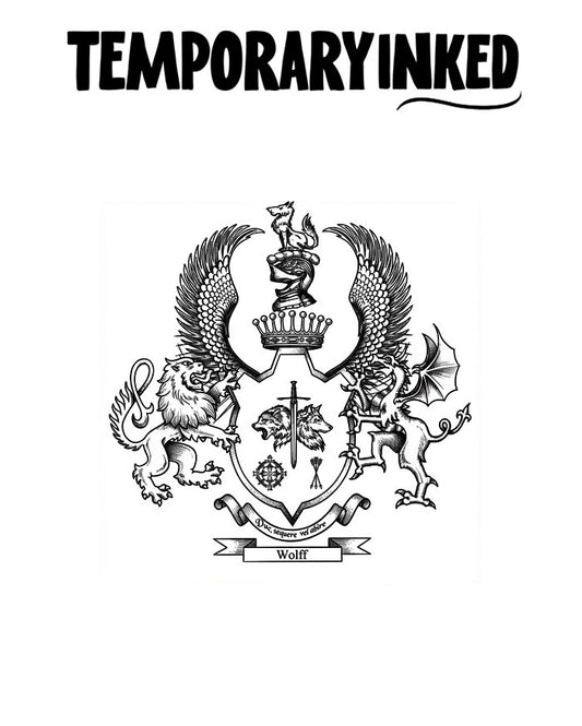 Small Coat Of Arms Tattoo