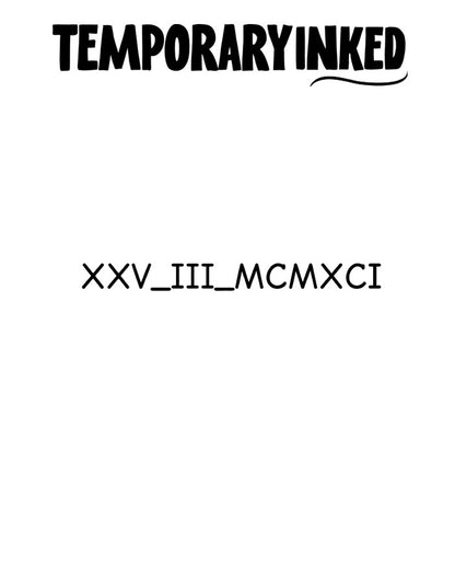 Small Roman Numerals