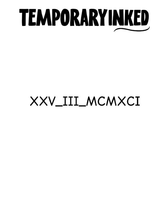 Small Roman Numerals