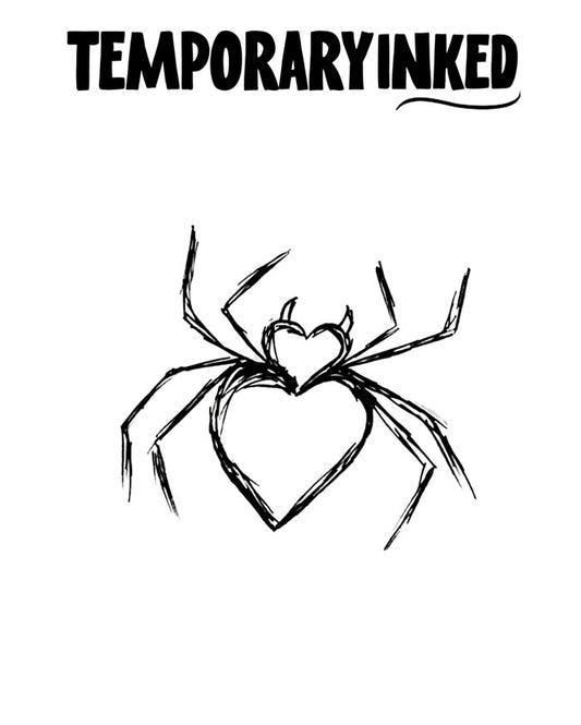 Small Spider Sketch Tattoo
