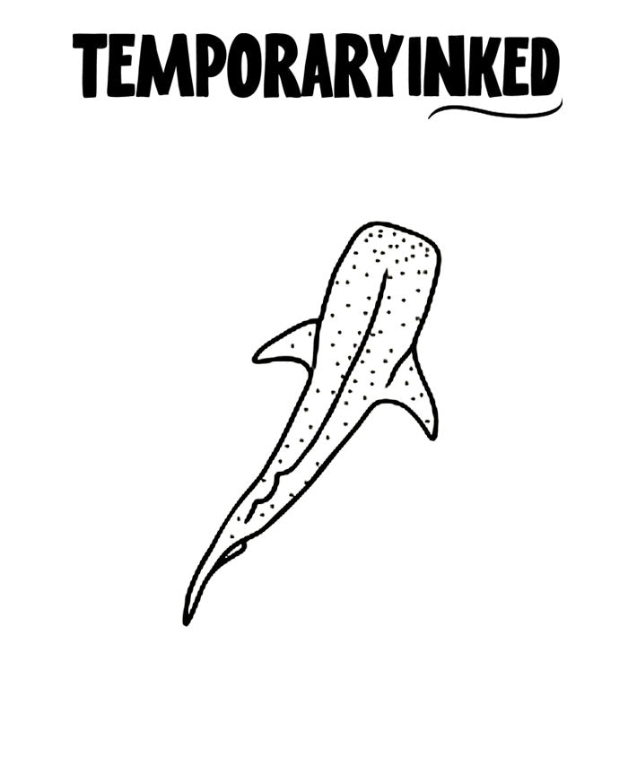 Small Whale Shark Tattoo