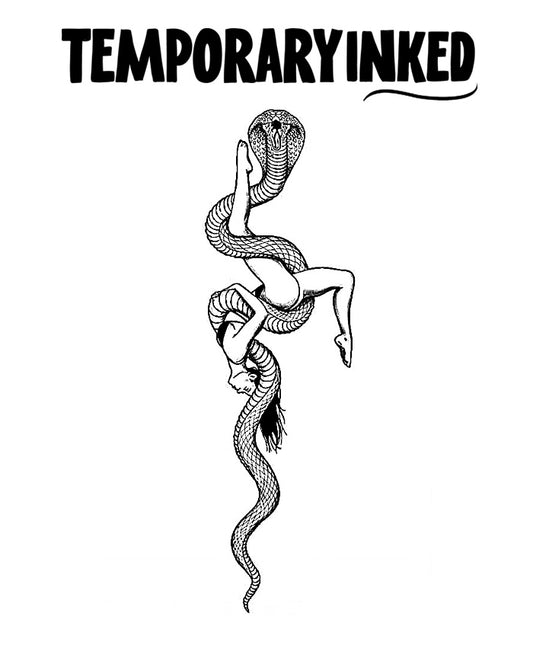 Snake and Woman Tattoo