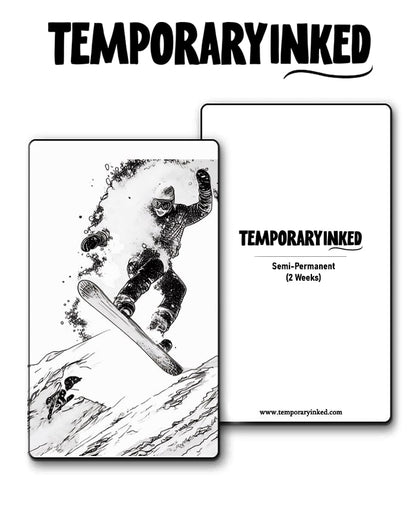 Snowboard Jump Tattoo