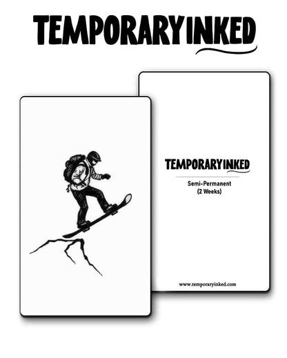 Snowboarding At Peak Tattoo