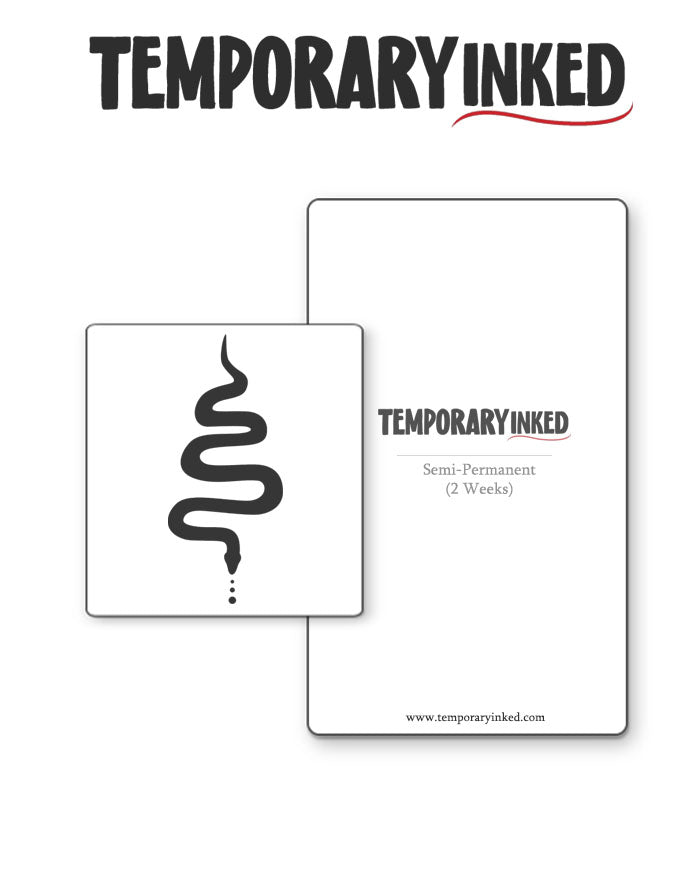 Minimal Snake Tattoo