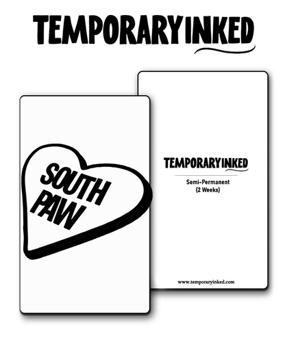 South Paw Heart Tattoo