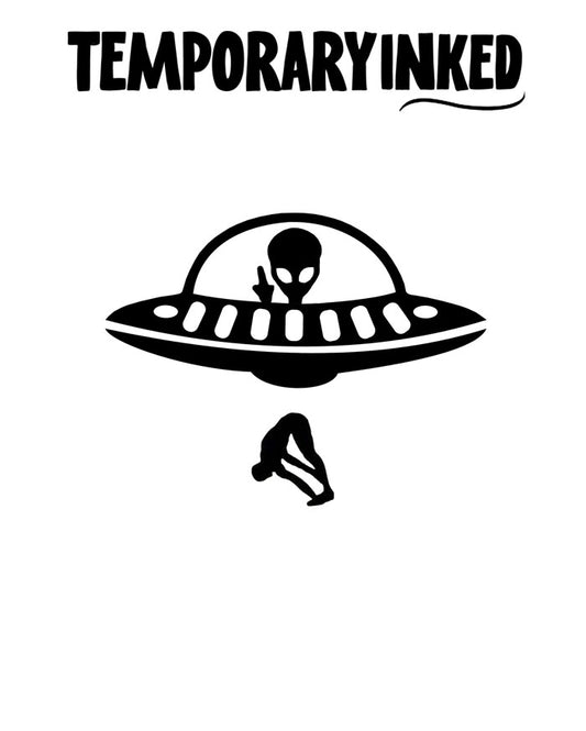 Spaceship Drop Tattoo