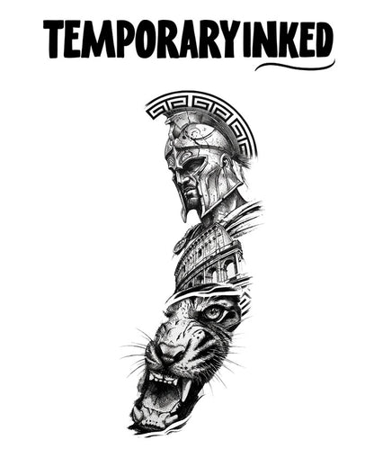 Spartan Tiger Warrior Tattoo