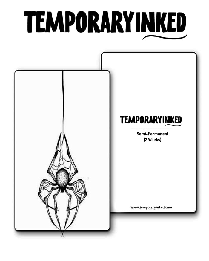 Spiders Descent Tattoo