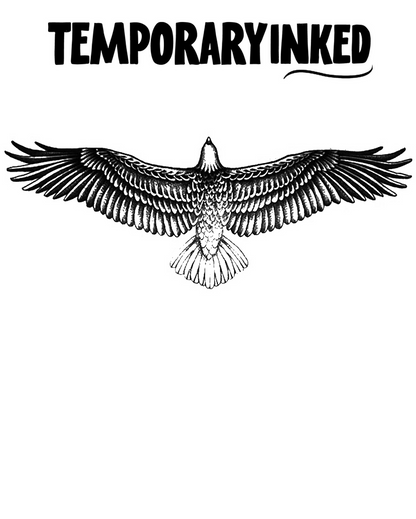 Spread Wing Eagle Medium Tattoo