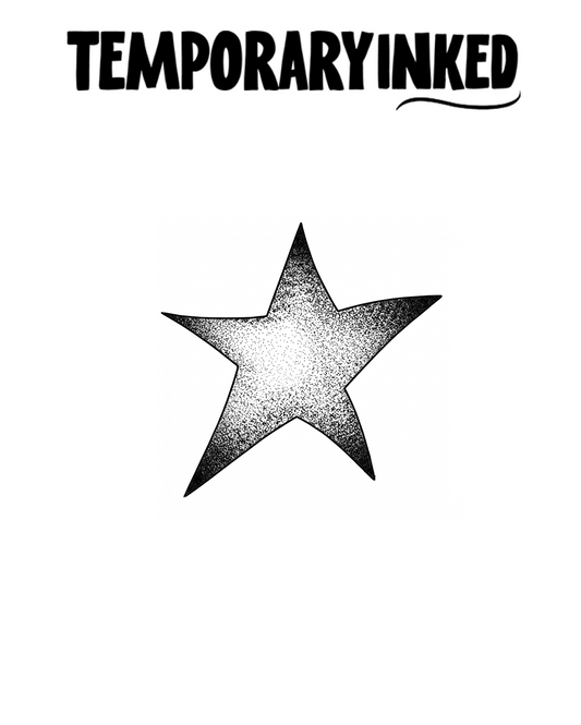 Stippled Gradient Star Tattoo