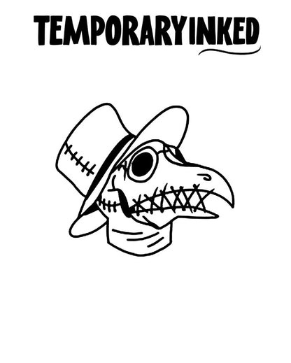 Stitched Beak Tattoo