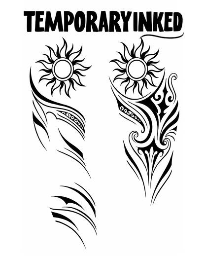 Sunburst Tribal Arm XL Tattoo