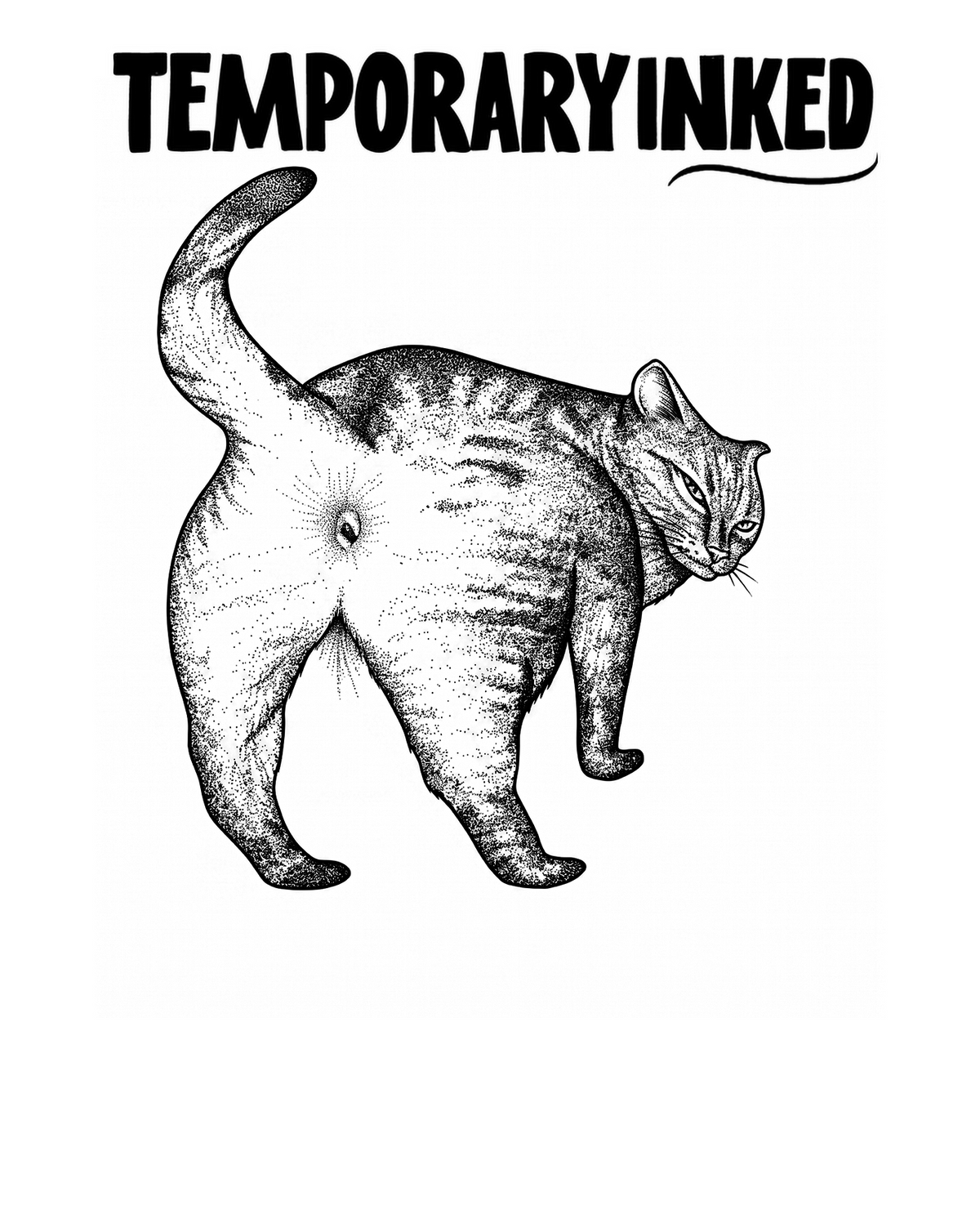 Tabby Cat XL Tattoo