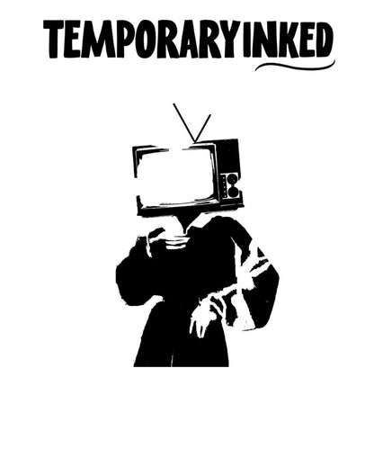 Television Head Tattoo