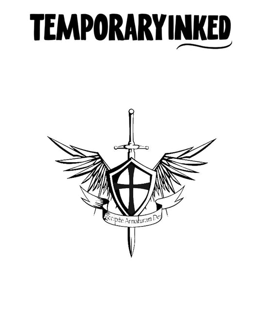 Templar Sword Wings Tattoo