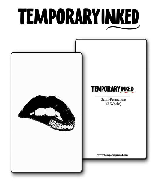 Tempting Lips Tattoo