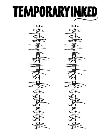 Tengwar Script XL Tattoo