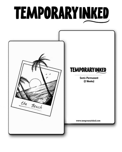 The Beach Frame Tattoo