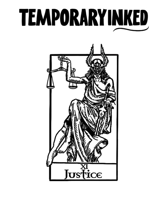 The Justice Tarot Tattoo