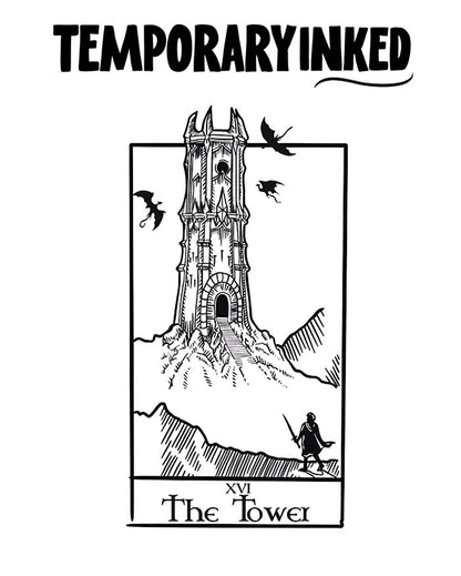 The Tower Tarot Tattoo