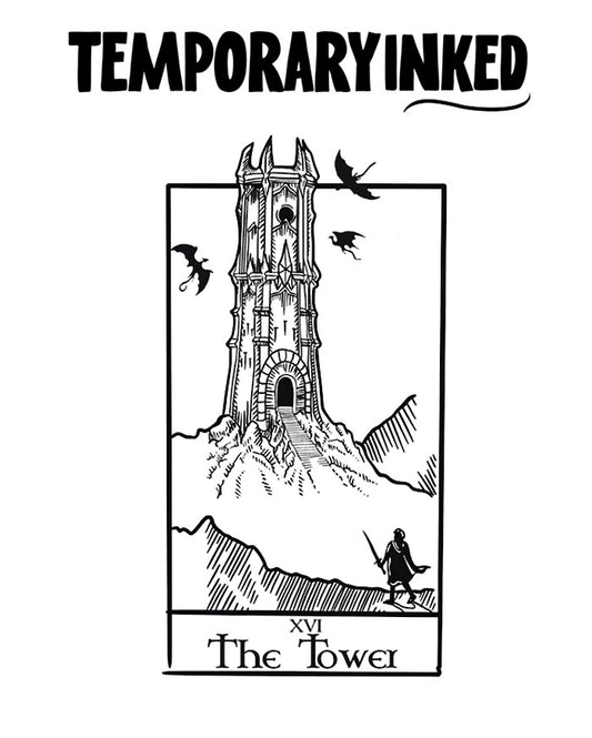 The Tower Tarot Tattoo