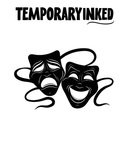 Theatre Mask Tattoo