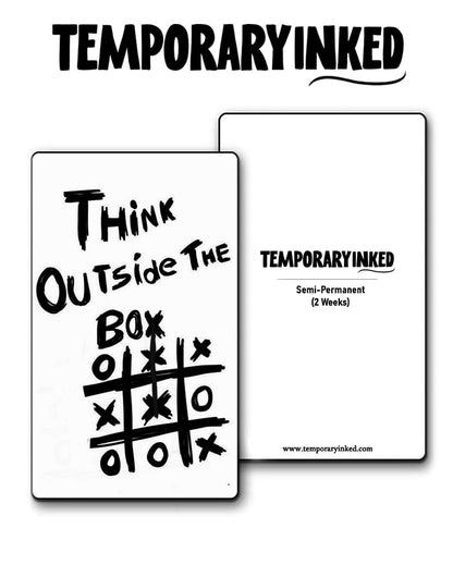 Think Outside The Box Tattoo