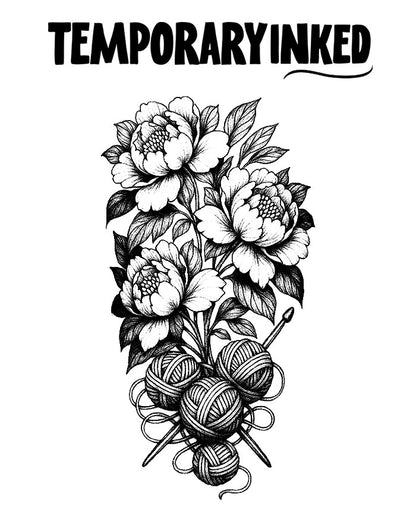 Threaded Blooms XL Tattoo