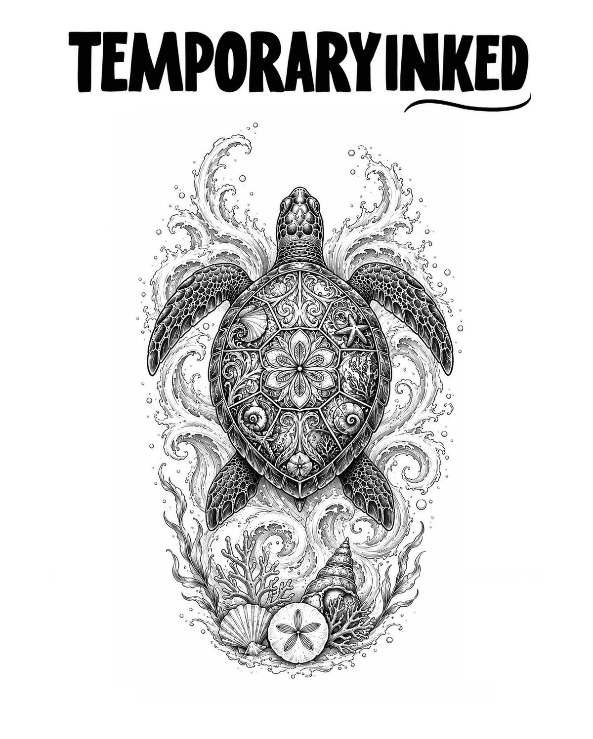 Tidal Turtle Tattoo