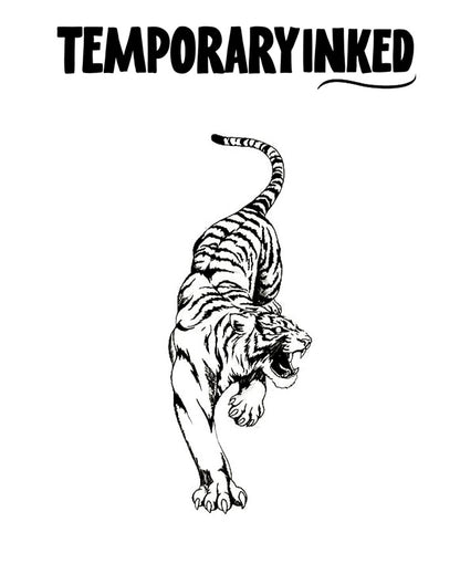 Tiger Pounce Tattoo