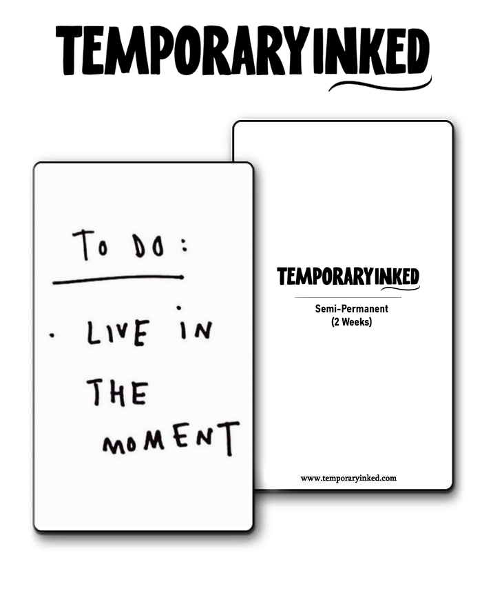 To Do Live The Moment