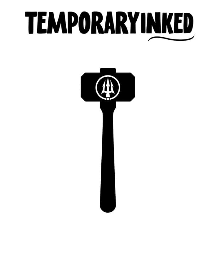 Tridents Hammer Tattoo