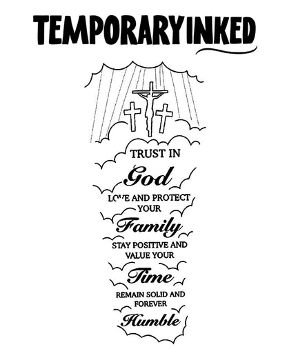 Trust In Faith XL Tattoo